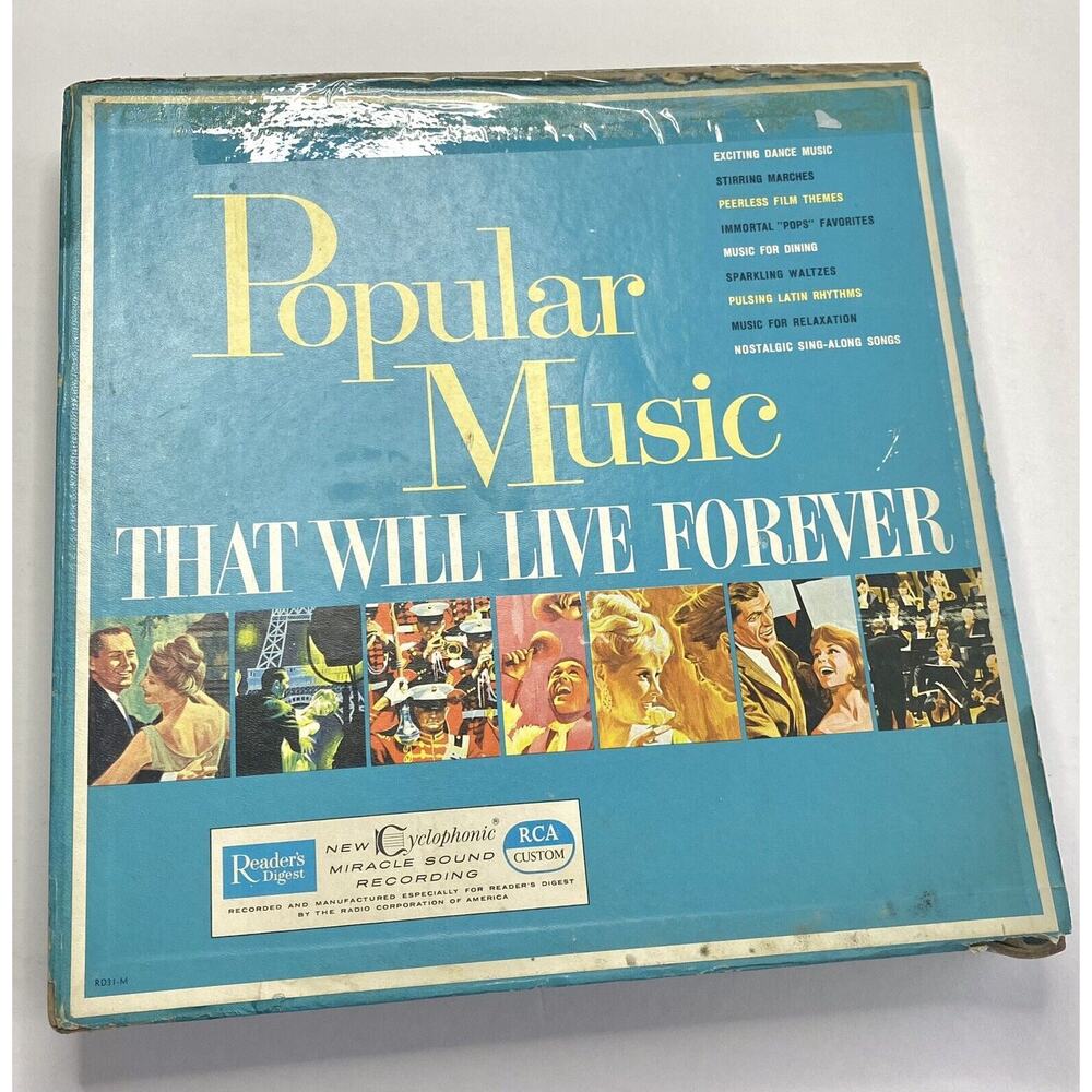 Popular Music That Will Live Forever RCA Custom Set of 10 Vinyl Record LP EX
